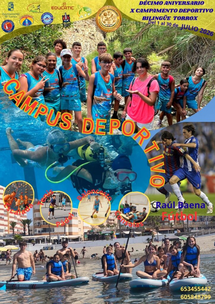 imagen campamento deportivo bilingue Torrox